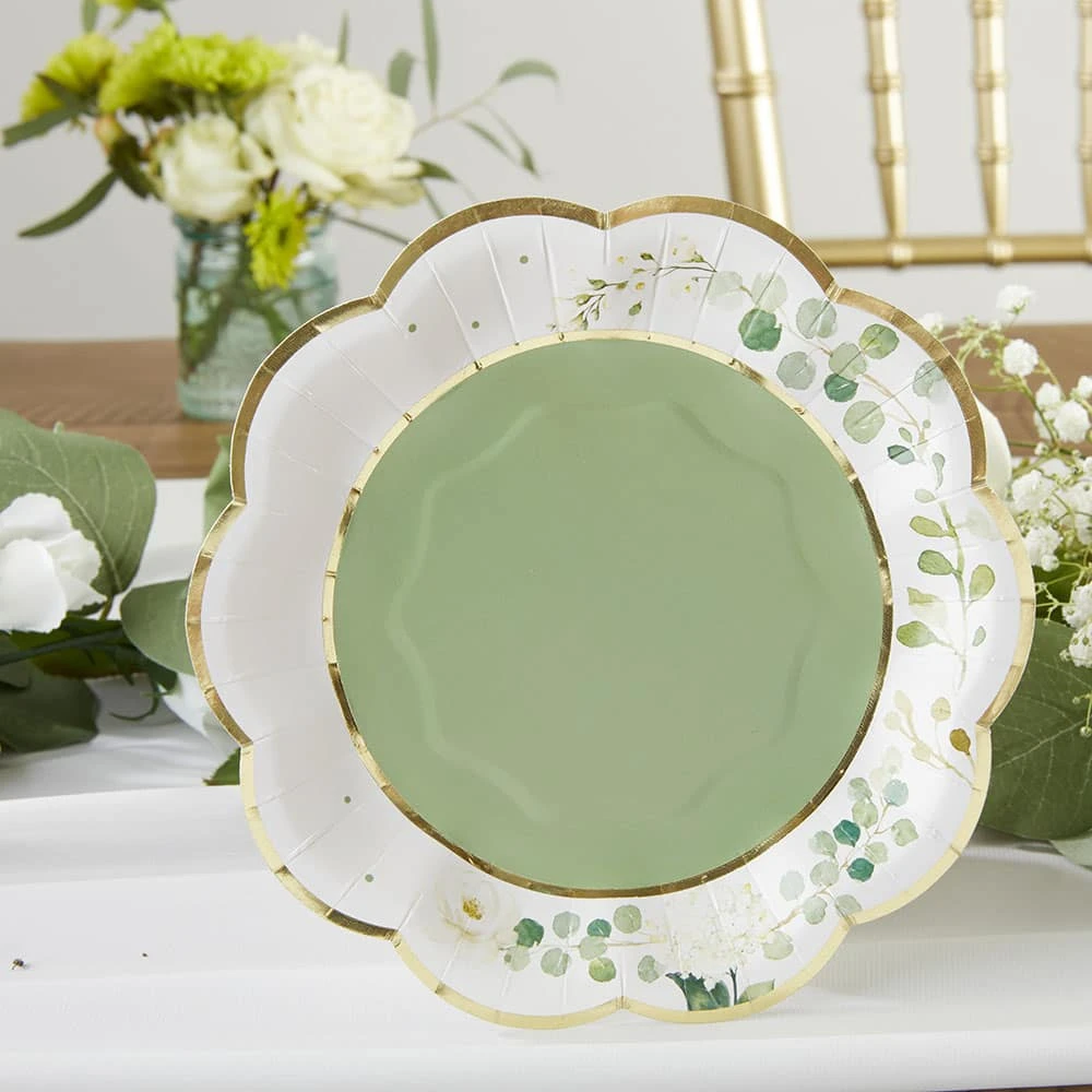 Kate Aspen® 7" Botanical Garden Premium Paper Plates, 64ct. 6 Kate Aspen® 7" Botanical Garden Premium Paper Plates, 64ct. - Image 4