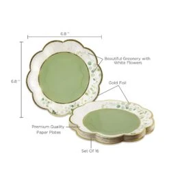 Kate Aspen® 7" Botanical Garden Premium Paper Plates, 64ct. 13 Kate Aspen® 7" Botanical Garden Premium Paper Plates, 64ct. -Optima Home Decor Store D332715S 6