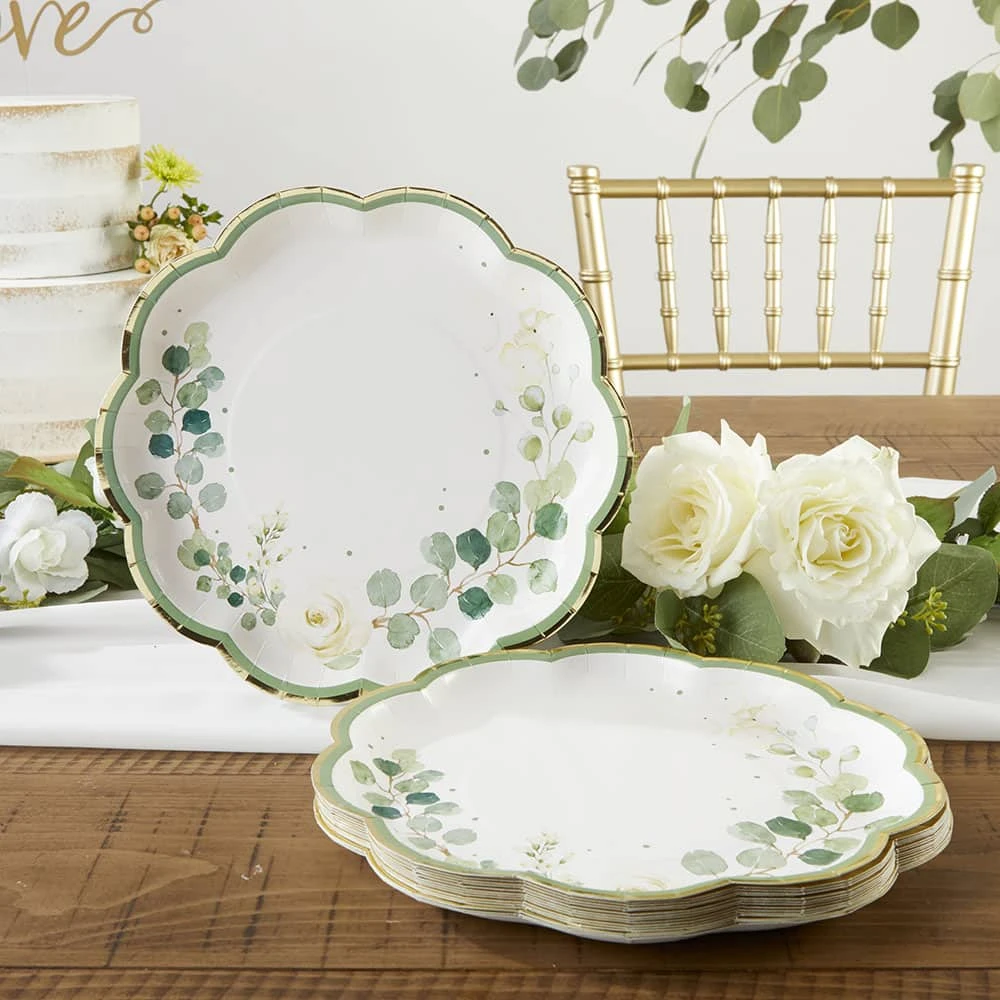 Kate Aspen® 9" Botanical Garden Premium Paper Plates, 32ct. 4 Kate Aspen® 9" Botanical Garden Premium Paper Plates, 32ct. - Image 2