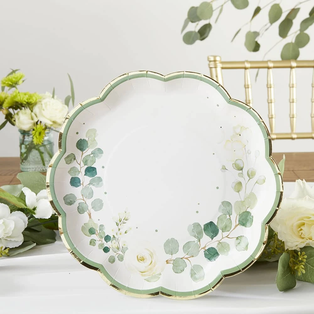 Kate Aspen® 9" Botanical Garden Premium Paper Plates, 32ct. 5 Kate Aspen® 9" Botanical Garden Premium Paper Plates, 32ct. - Image 3
