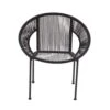 Black Metal Contemporary Outdoor Chair 1 Black Metal Contemporary Outdoor Chair -Optima Home Decor Store D359352S 1