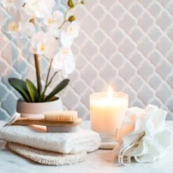 European Soaps Bamboo Pouf -Optima Home Decor Store D359801S 2