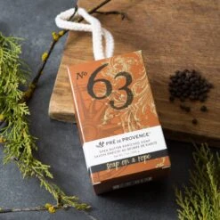 European Soaps Men's No.63 Soap On A Rope -Optima Home Decor Store D359922S 9