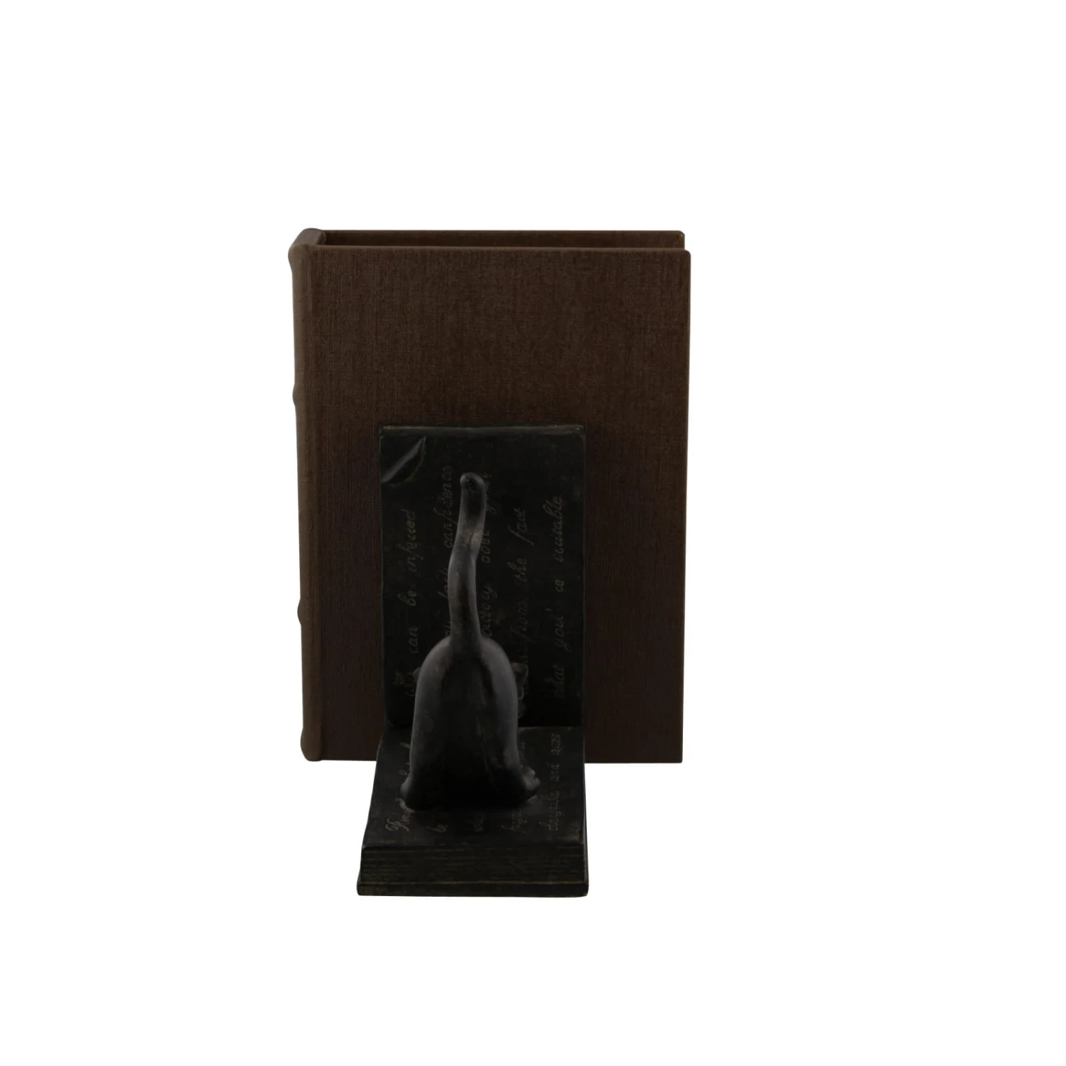 Black Polystone Eclectic Cat Bookends Set 6 Black Polystone Eclectic Cat Bookends Set - Image 4