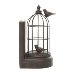 Black Metal Farmhouse Birdcage Bookends Set 23 Black Metal Farmhouse Birdcage Bookends Set -Optima Home Decor Store D365473S 14