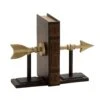 7" Black & Gold Contemporary Arrow Bookends, 2ct. -Optima Home Decor Store D365534S 1