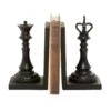 8" Black Chess Bookends, 2ct. 2 8" Black Chess Bookends, 2ct. -Optima Home Decor Store D365574S 1