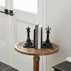 8" Black Chess Bookends, 2ct. -Optima Home Decor Store D365574S 9
