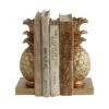 9" Pineapple Shaped Gold Bookend Set