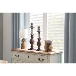 9" Pineapple Shaped Gold Bookend Set -Optima Home Decor Store D493933S 9