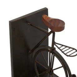 9" Contemporary Bicycle Iron Bookend Set 20 9" Contemporary Bicycle Iron Bookend Set -Optima Home Decor Store D494219S 4