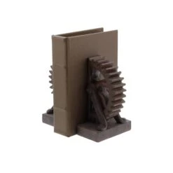 7" Brown Industrial Gear Bookends 12 7" Brown Industrial Gear Bookends -Optima Home Decor Store D494226S 6