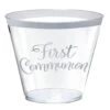 AMSCAN 9oz. Metallic Silver First Communion Plastic Cups, 30ct. 2 AMSCAN 9oz. Metallic Silver First Communion Plastic Cups, 30ct. -Optima Home Decor Store D588715S 1