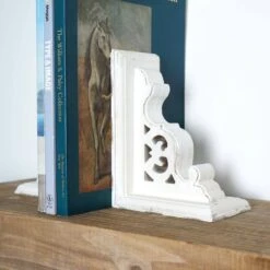American Art Décor™ 8" Vintage Decorative Wood Bookends, 2ct. -Optima Home Decor Store D598677S 3