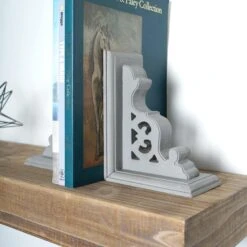 American Art Décor™ 8" Vintage Decorative Wood Bookends, 2ct. -Optima Home Decor Store D598678S 3