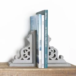 American Art Décor™ 8" Vintage Decorative Wood Bookends, 2ct. -Optima Home Decor Store D598678S 5