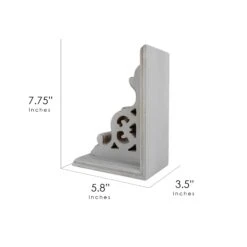 American Art Décor™ 8" Vintage Decorative Wood Bookends, 2ct. -Optima Home Decor Store D598678S 6