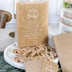 Kate Aspen® Kraft Baby Shower Game Set -Optima Home Decor Store D700379S 3