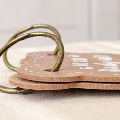 Kate Aspen® Kraft Bear Shape Baby Shower Prediction Advice Card Keepsake Book Set -Optima Home Decor Store D700388S 7