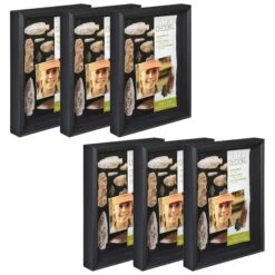 6 Pack: Black Shadow Box By Studio Décor® -Optima Home Decor Store MP035074 40