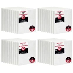 4 Packs: 10 Ct. (40 Total) 8" X 10" Super Value Canvas By Artist's Loft® Necessities™
