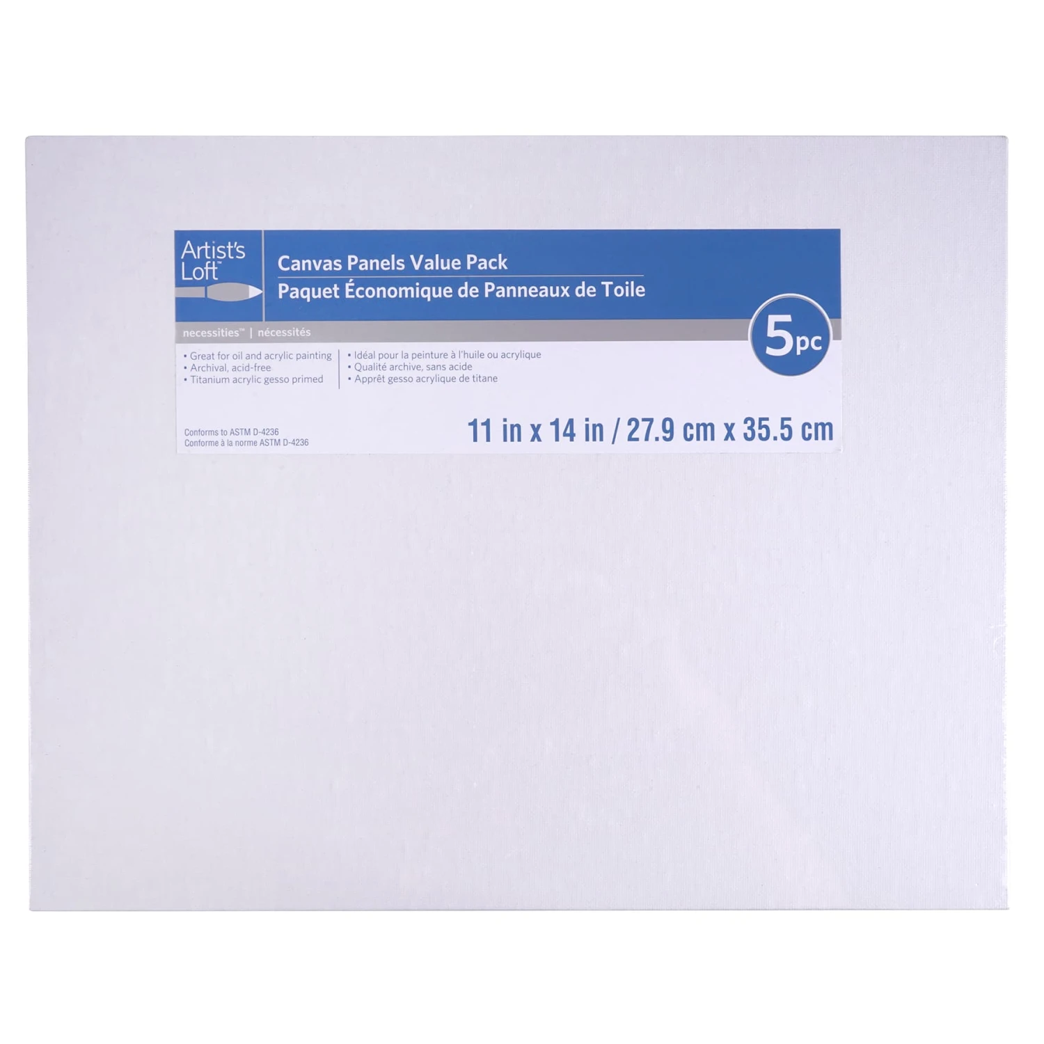 6 Packs: 5 Ct. (30 Total) Value Pack Canvas Panels By Artist's Loft® Necessities™ 8 6 Packs: 5 Ct. (30 Total) Value Pack Canvas Panels By Artist's Loft® Necessities™ - Image 6