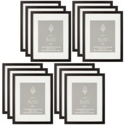 12 Pack: Black Frame With Mat, Aspect By Studio Décor® -Optima Home Decor Store MP187812 40