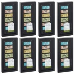 8 Pack: Black Panel 6" X 14" Shadow Box By Studio Décor®