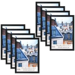 8 Pack: Black Poster Frame, Stockholm™ By Studio Décor® -Optima Home Decor Store MP256678 40
