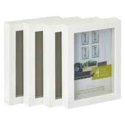 12 Packs: 4 Ct. (48 Total) White 5" X 7" Shadow Box By Studio Décor® 7 12 Packs: 4 Ct. (48 Total) White 5" X 7" Shadow Box By Studio Décor® -Optima Home Decor Store MP271933 31