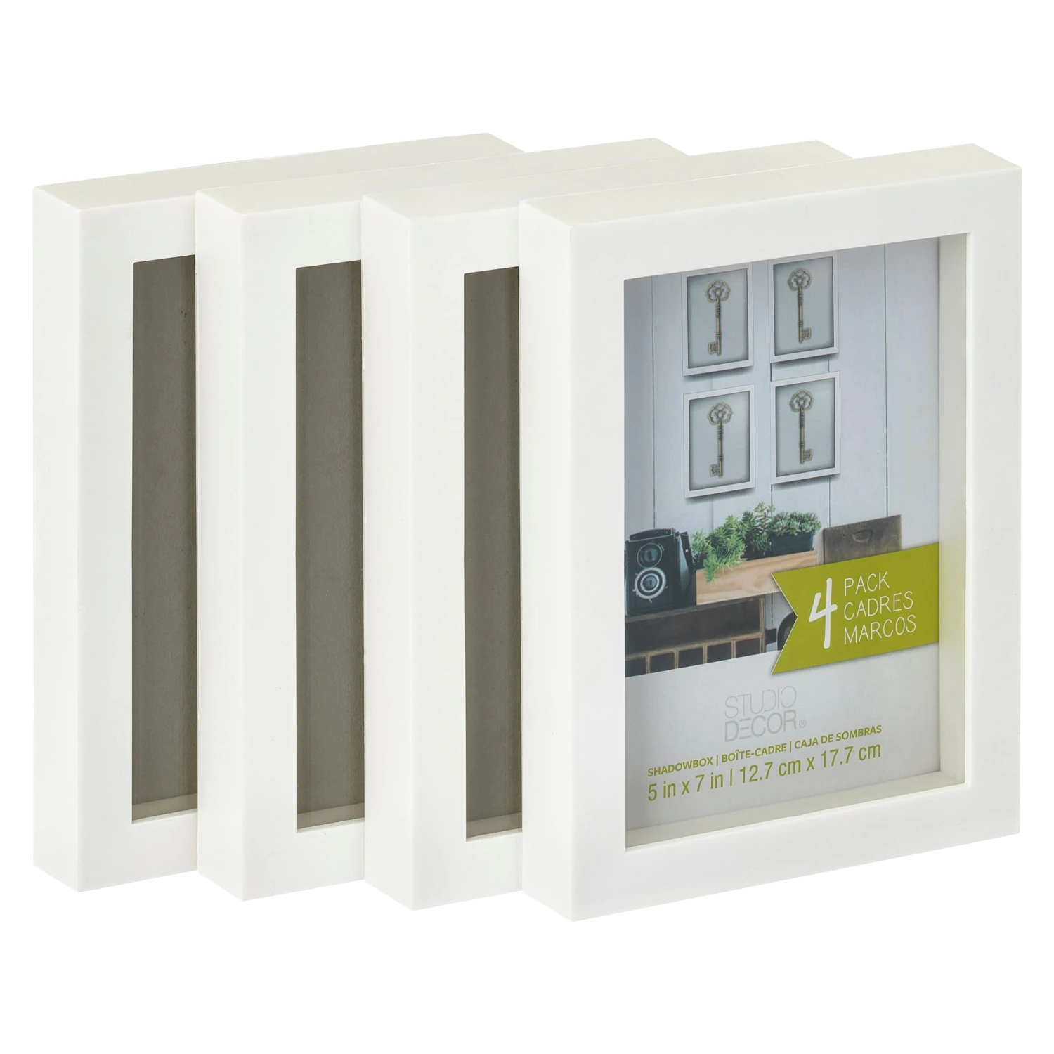 12 Packs: 4 Ct. (48 Total) White 5" X 7" Shadow Box By Studio Décor® 5 12 Packs: 4 Ct. (48 Total) White 5" X 7" Shadow Box By Studio Décor® - Image 3