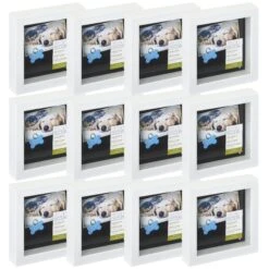 12 Pack: White 6" X 6" Mini Shadow Box By Studio Décor®