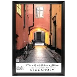 8 Pack: Black Poster Frame, Stockholm™ By Studio Décor® -Optima Home Decor Store MP314623 1