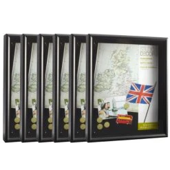 6 Pack: Black Shadow Box By Studio Décor®