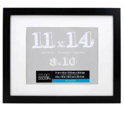 8 Pack: Black Belmont Frame With Mat By Studio Décor® -Optima Home Decor Store MP392856 1