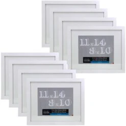 8 Pack: White Frame With Mat, Belmont By Studio Décor®