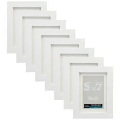 8 Pack: White Frame With Mat, Belmont By Studio Décor® -Optima Home Decor Store MP467528 40