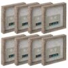 8 Pack: Gray 9" X 9" Belmont Shadow Box By Studio Décor® -Optima Home Decor Store MP468366 40