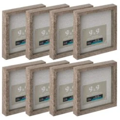 8 Pack: Gray 9" X 9" Belmont Shadow Box By Studio Décor®