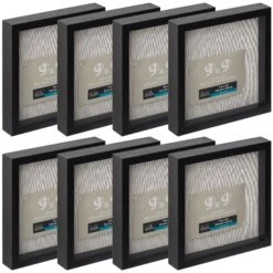 8 Pack: Black Belmont 9" X 9" Shadowbox By Studio Décor®