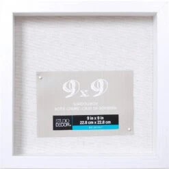8 Pack: White 9" X 9" Belmont Shadow Box By Studio Décor® -Optima Home Decor Store MP468371 1