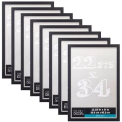 8 Pack: Black Belmont Frame By Studio Décor® -Optima Home Decor Store MP468657 40