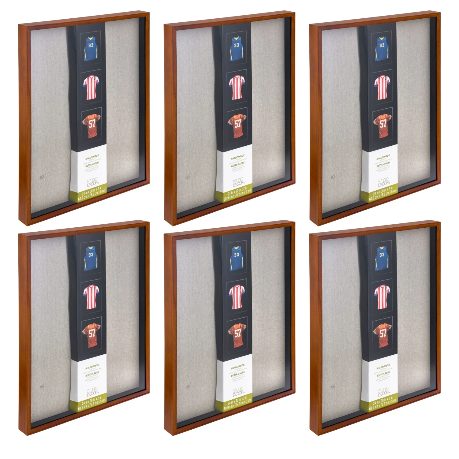 6 Pack: Walnut 24" X 30" Shadowbox By Studio Décor® 3 6 Pack: Walnut 24" X 30" Shadowbox By Studio Décor®