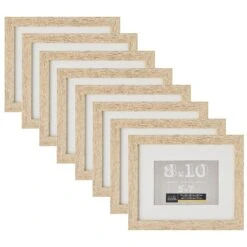 8 Pack: Blonde Frame With Mat, Belmont By Studio Décor® -Optima Home Decor Store MP505453 40
