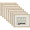 8 Pack: Blonde Frame With Mat, Belmont By Studio Décor® -Optima Home Decor Store MP505456 40