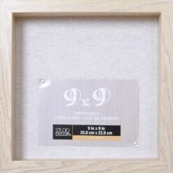 8 Pack: Blonde 9" X 9" Belmont Shadow Box By Studio Décor® -Optima Home Decor Store MP505945 1
