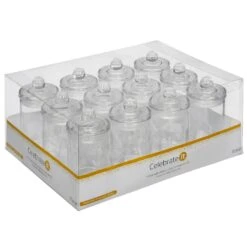 6 Packs: 12 Ct. (72 Total) Mini Glass Jars With Lids By Celebrate It™ -Optima Home Decor Store MP536606 2