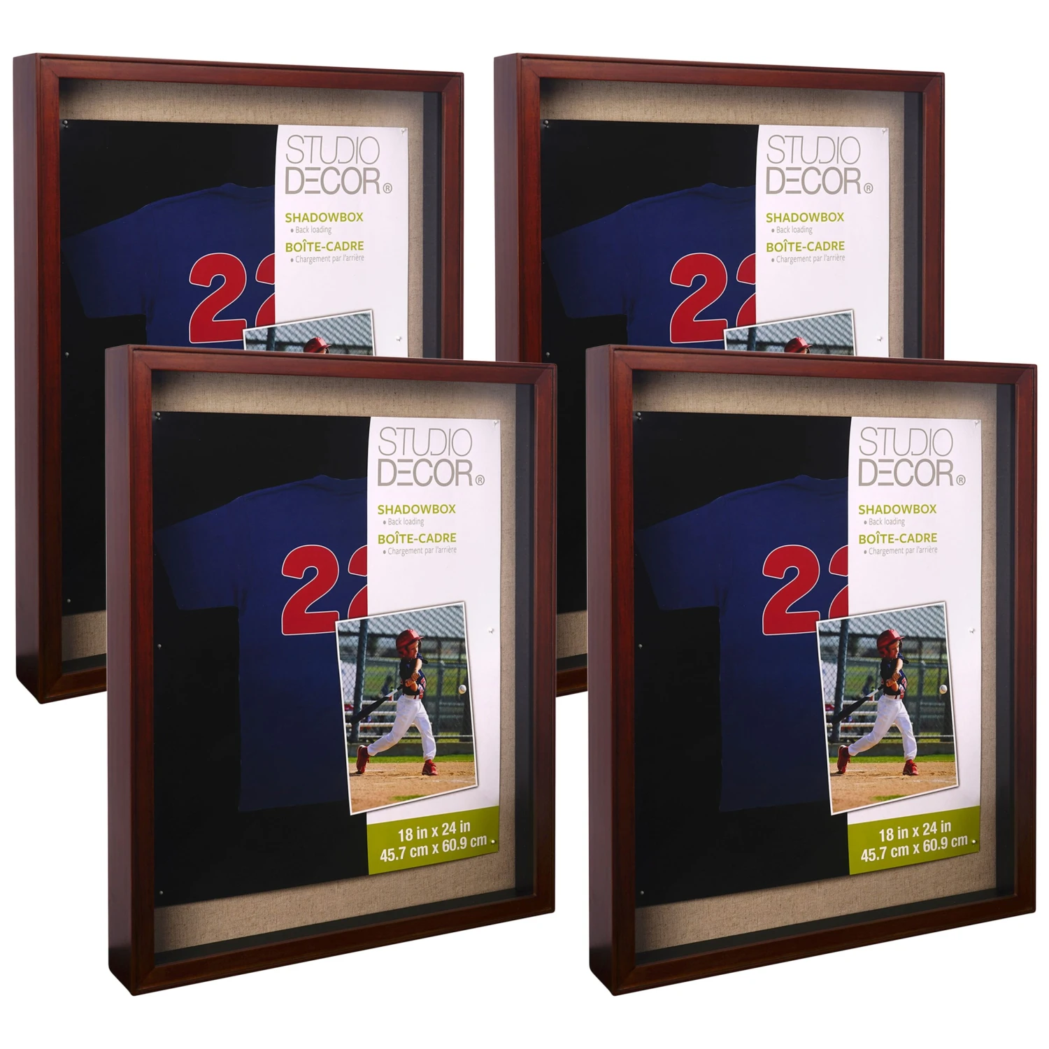 4 Pack: Walnut Shadow Box By Studio Décor® 3 4 Pack: Walnut Shadow Box By Studio Décor®