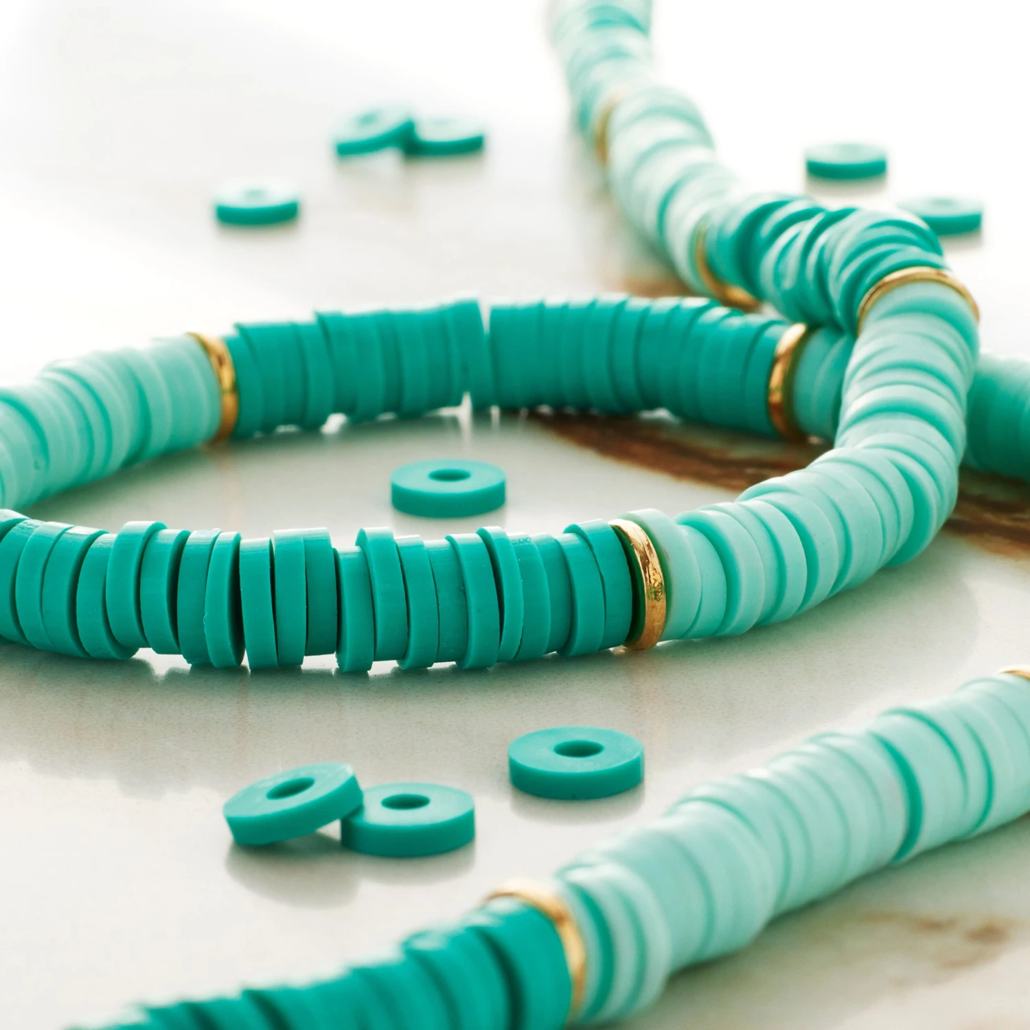 12 Pack: Polymer Clay Heishi Beads, 6mm By Bead Landing™ 7 12 Pack: Polymer Clay Heishi Beads, 6mm By Bead Landing™ - Image 5